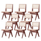 Wood Modern Dining Side Chair Cane Back Dining Chairs for Home Nut-Brown 8 Piece Set Clearhalo 'Dining Chairs' 'Dining Tables & Seating' 'dining_chair' 'furn' 'furn_dining_chair' 'Furniture' 'Kitchen & Dining Furniture' 6726198