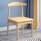 Wood Industrial Style Dining Side Chair Armless Home Side Chair
