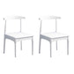 Wood Industrial Style Dining Side Chair Armless Home Side Chair