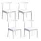Wood Industrial Style Dining Side Chair Armless Home Side Chair