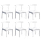 Wood Industrial Style Dining Side Chair Armless Home Side Chair