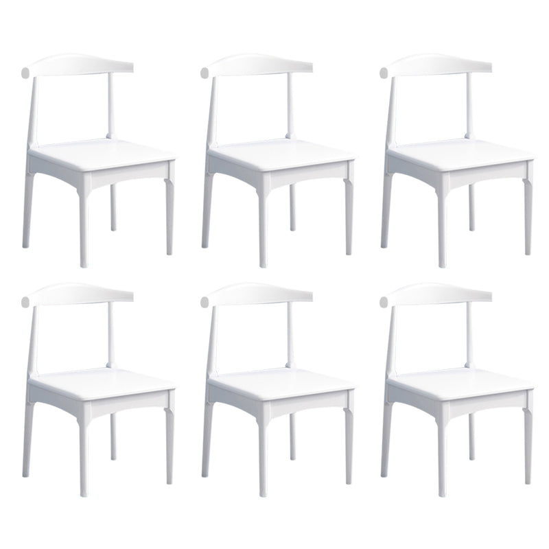 Wood Industrial Style Dining Side Chair Armless Home Side Chair