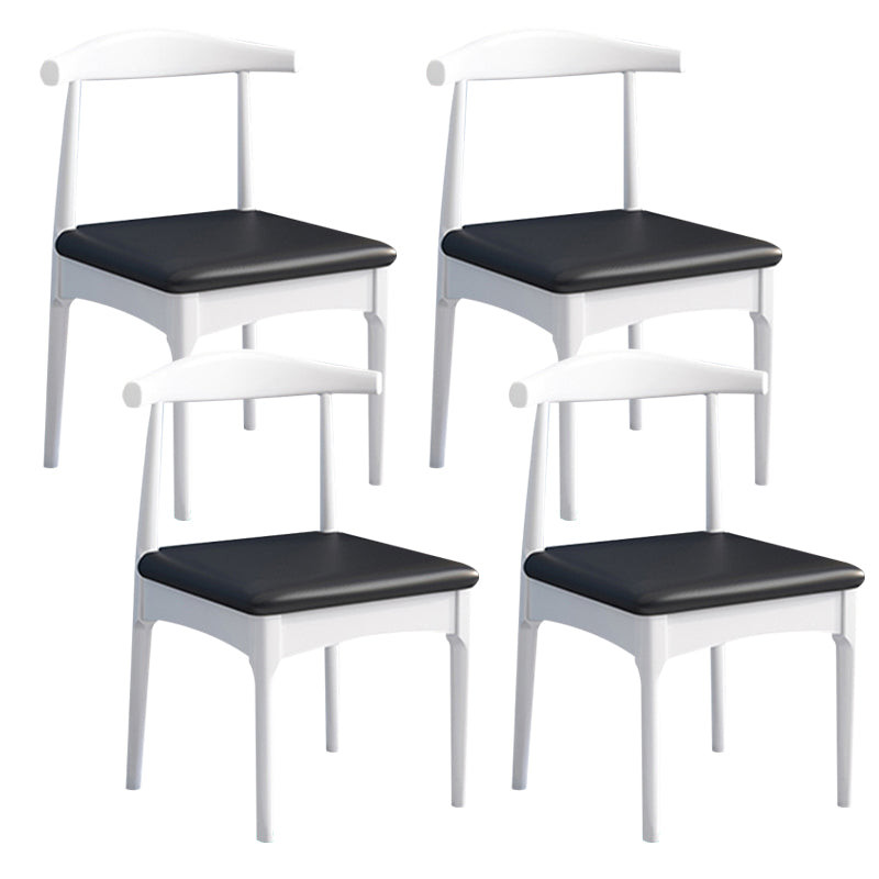 Wood Industrial Style Dining Side Chair Armless Home Side Chair