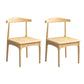 Wood Industrial Style Dining Side Chair Armless Home Side Chair