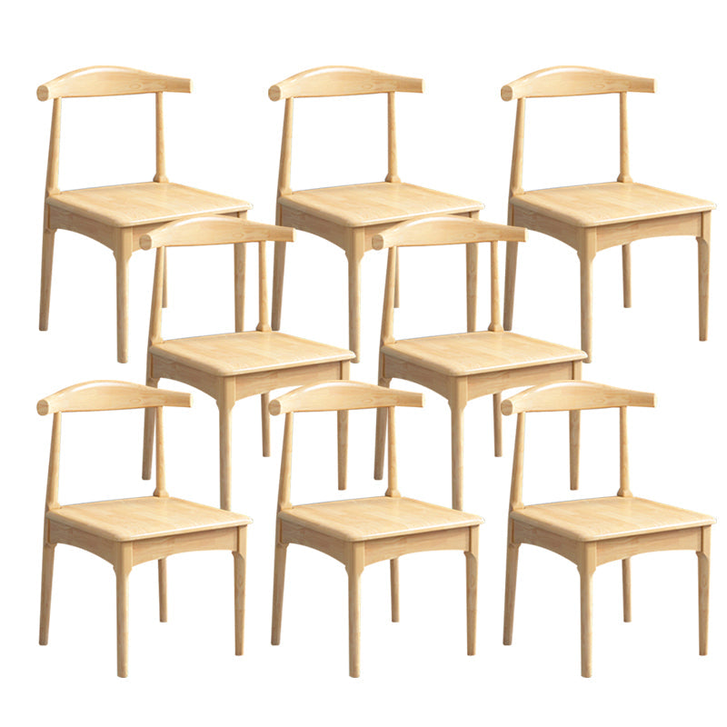 Wood Industrial Style Dining Side Chair Armless Home Side Chair