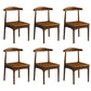 Wood Industrial Style Dining Side Chair Armless Home Side Chair