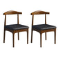 Wood Industrial Style Dining Side Chair Armless Home Side Chair