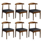 Wood Industrial Style Dining Side Chair Armless Home Side Chair