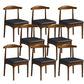 Wood Industrial Style Dining Side Chair Armless Home Side Chair