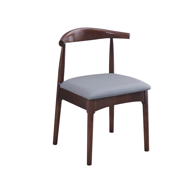Wood Industrial Style Dining Side Chair Armless Home Side Chair