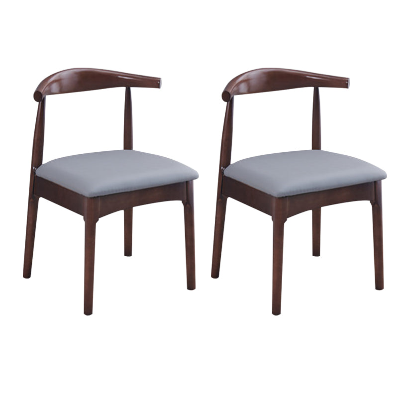 Wood Industrial Style Dining Side Chair Armless Home Side Chair