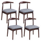 Wood Industrial Style Dining Side Chair Armless Home Side Chair