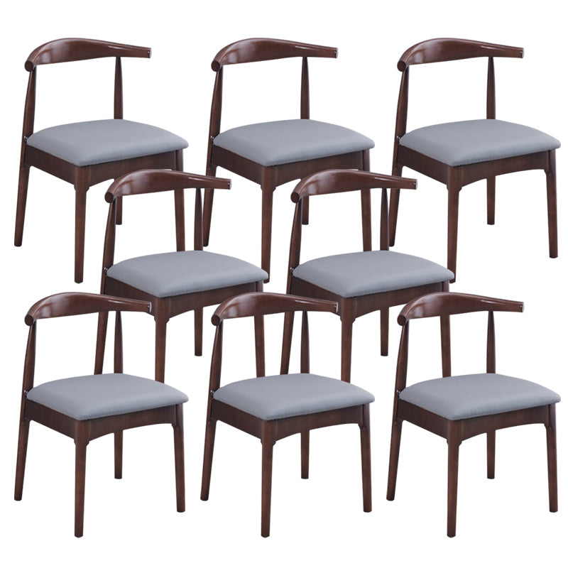 Wood Industrial Style Dining Side Chair Armless Home Side Chair