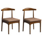 Wood Industrial Style Dining Side Chair Armless Home Side Chair