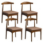 Wood Industrial Style Dining Side Chair Armless Home Side Chair
