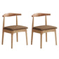 Wood Industrial Style Dining Side Chair Armless Home Side Chair