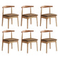 Wood Industrial Style Dining Side Chair Armless Home Side Chair