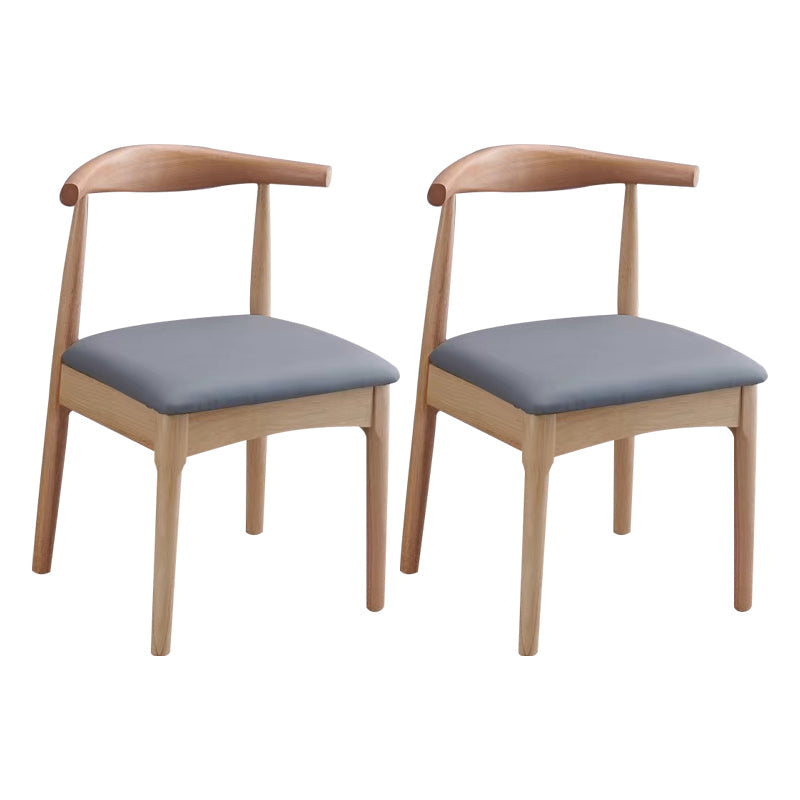 Wood Industrial Style Dining Side Chair Armless Home Side Chair