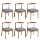 Wood Industrial Style Dining Side Chair Armless Home Side Chair