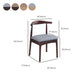 Wood Industrial Style Dining Side Chair Armless Home Side Chair