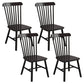 Wood Industrial Patio Side Chair Windsor Back Side Chair for Home