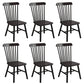 Wood Industrial Patio Side Chair Windsor Back Side Chair for Home