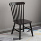 Wood Industrial Patio Side Chair Windsor Back Side Chair for Home