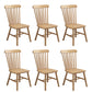 Wood Industrial Patio Side Chair Windsor Back Side Chair for Home