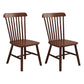 Wood Industrial Patio Side Chair Windsor Back Side Chair for Home