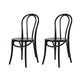 Modern Style Patio Side Chair Windsor Back Armless Dining Chair Black Wood 2 Piece Set Clearhalo 'Dining Chairs' 'Dining Tables & Seating' 'dining_chair' 'furn' 'furn_dining_chair' 'Furniture' 'Kitchen & Dining Furniture' 6726350