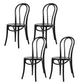 Modern Style Patio Side Chair Windsor Back Armless Dining Chair Black Wood 4 Piece Set Clearhalo 'Dining Chairs' 'Dining Tables & Seating' 'dining_chair' 'furn' 'furn_dining_chair' 'Furniture' 'Kitchen & Dining Furniture' 6726352