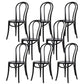 Modern Style Patio Side Chair Windsor Back Armless Dining Chair Black Wood 8 Piece Set Clearhalo 'Dining Chairs' 'Dining Tables & Seating' 'dining_chair' 'furn' 'furn_dining_chair' 'Furniture' 'Kitchen & Dining Furniture' 6726356
