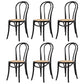 Modern Style Patio Side Chair Windsor Back Armless Dining Chair Black Wicker & Rattan 6 Piece Set Clearhalo 'Dining Chairs' 'Dining Tables & Seating' 'dining_chair' 'furn' 'furn_dining_chair' 'Furniture' 'Kitchen & Dining Furniture' 6726361