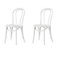 Modern Style Patio Side Chair Windsor Back Armless Dining Chair White Wood 2 Piece Set Clearhalo 'Dining Chairs' 'Dining Tables & Seating' 'dining_chair' 'furn' 'furn_dining_chair' 'Furniture' 'Kitchen & Dining Furniture' 6726365