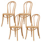 Modern Style Patio Side Chair Windsor Back Armless Dining Chair Wood Wicker & Rattan 4 Piece Set Clearhalo 'Dining Chairs' 'Dining Tables & Seating' 'dining_chair' 'furn' 'furn_dining_chair' 'Furniture' 'Kitchen & Dining Furniture' 6726378