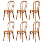 Modern Style Patio Side Chair Windsor Back Armless Dining Chair Orange Wood 6 Piece Set Clearhalo 'Dining Chairs' 'Dining Tables & Seating' 'dining_chair' 'furn' 'furn_dining_chair' 'Furniture' 'Kitchen & Dining Furniture' 6726383