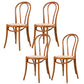 Modern Style Patio Side Chair Windsor Back Armless Dining Chair Orange Wicker & Rattan 4 Piece Set Clearhalo 'Dining Chairs' 'Dining Tables & Seating' 'dining_chair' 'furn' 'furn_dining_chair' 'Furniture' 'Kitchen & Dining Furniture' 6726386