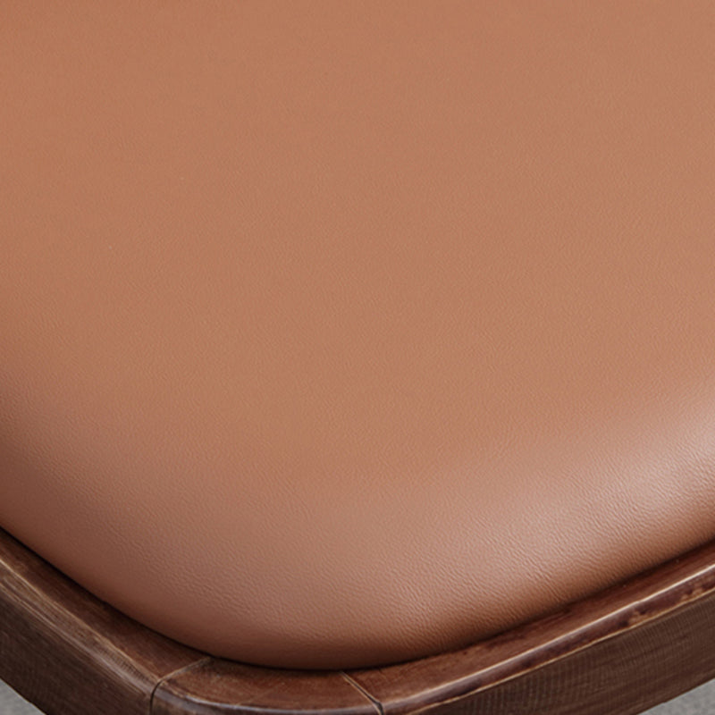 Faux Leather Dining Chairs Industrial Parsons Armless Side Chair Clearhalo 'Dining Chairs' 'Dining Tables & Seating' 'dining_chair' 'furn' 'furn_dining_chair' 'Furniture' 'Kitchen & Dining Furniture' 6726619