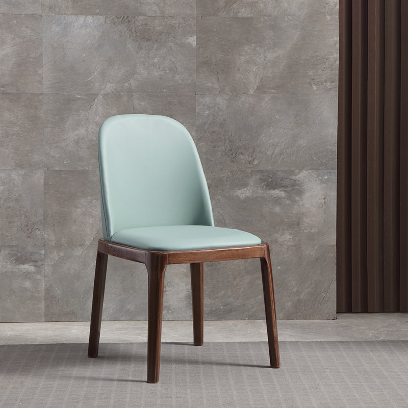 Faux Leather Dining Chairs Industrial Parsons Armless Side Chair Clearhalo 'Dining Chairs' 'Dining Tables & Seating' 'dining_chair' 'furn' 'furn_dining_chair' 'Furniture' 'Kitchen & Dining Furniture' 6726633