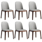 Faux Leather Dining Chairs Industrial Parsons Armless Side Chair Milk Gray 6 Piece Set Clearhalo 'Dining Chairs' 'Dining Tables & Seating' 'dining_chair' 'furn' 'furn_dining_chair' 'Furniture' 'Kitchen & Dining Furniture' 6726648
