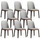 Faux Leather Dining Chairs Industrial Parsons Armless Side Chair Milk Gray 8 Piece Set Clearhalo 'Dining Chairs' 'Dining Tables & Seating' 'dining_chair' 'furn' 'furn_dining_chair' 'Furniture' 'Kitchen & Dining Furniture' 6726661