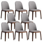Faux Leather Dining Chairs Industrial Parsons Armless Side Chair Dark Gray 8 Piece Set Clearhalo 'Dining Chairs' 'Dining Tables & Seating' 'dining_chair' 'furn' 'furn_dining_chair' 'Furniture' 'Kitchen & Dining Furniture' 6726665