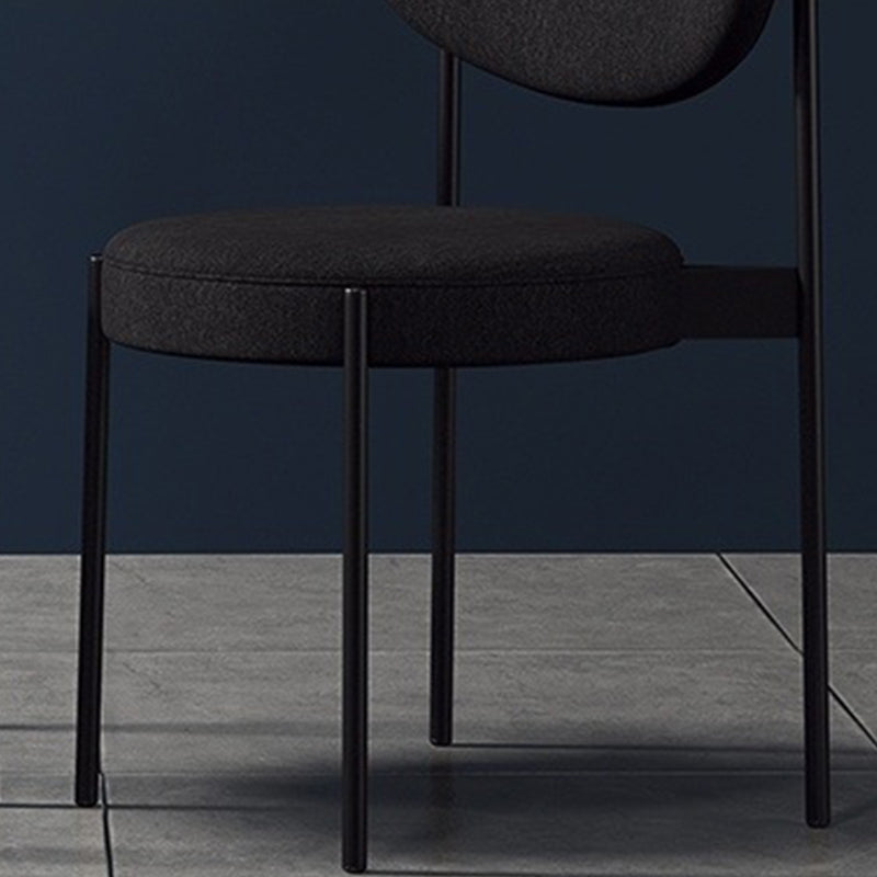 Glam Style Dining Chair Open Back Restaurant Armless Side Chair Clearhalo 'Dining Chairs' 'Dining Tables & Seating' 'dining_chair' 'furn' 'furn_dining_chair' 'Furniture' 'Kitchen & Dining Furniture' 6726686