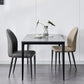 Industrial Side Chair Solid Back Metal Dining Room Chair for Dining Room