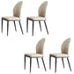 Industrial Side Chair Solid Back Metal Dining Room Chair for Dining Room