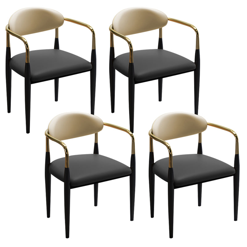 Faux Leder Essneitenstuhl offen zu Hause Essneitenstuhl