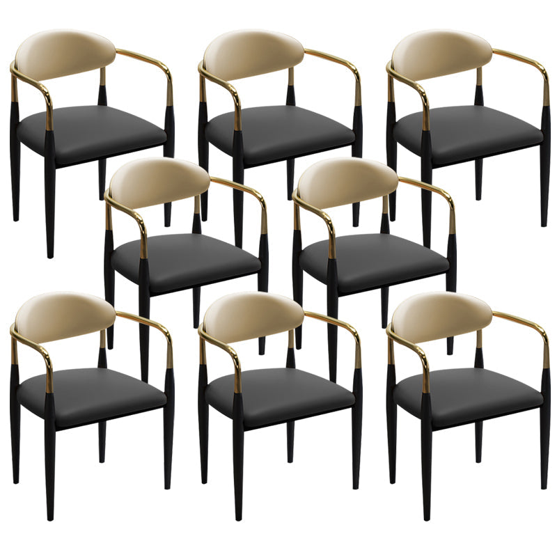 Faux Leder Essneitenstuhl offen zu Hause Essneitenstuhl