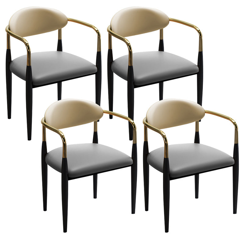 Faux Leder Essneitenstuhl offen zu Hause Essneitenstuhl