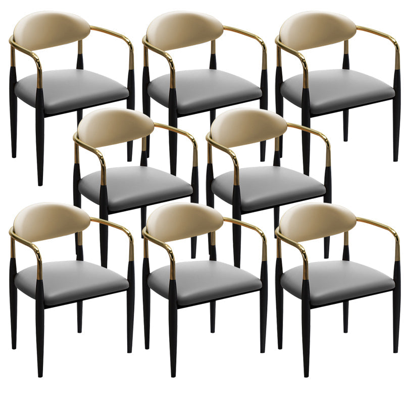 Faux Leder Essneitenstuhl offen zu Hause Essneitenstuhl