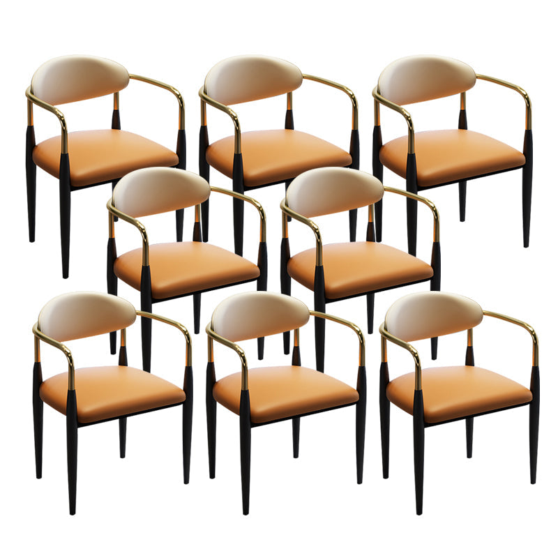 Faux Leder Essneitenstuhl offen zu Hause Essneitenstuhl